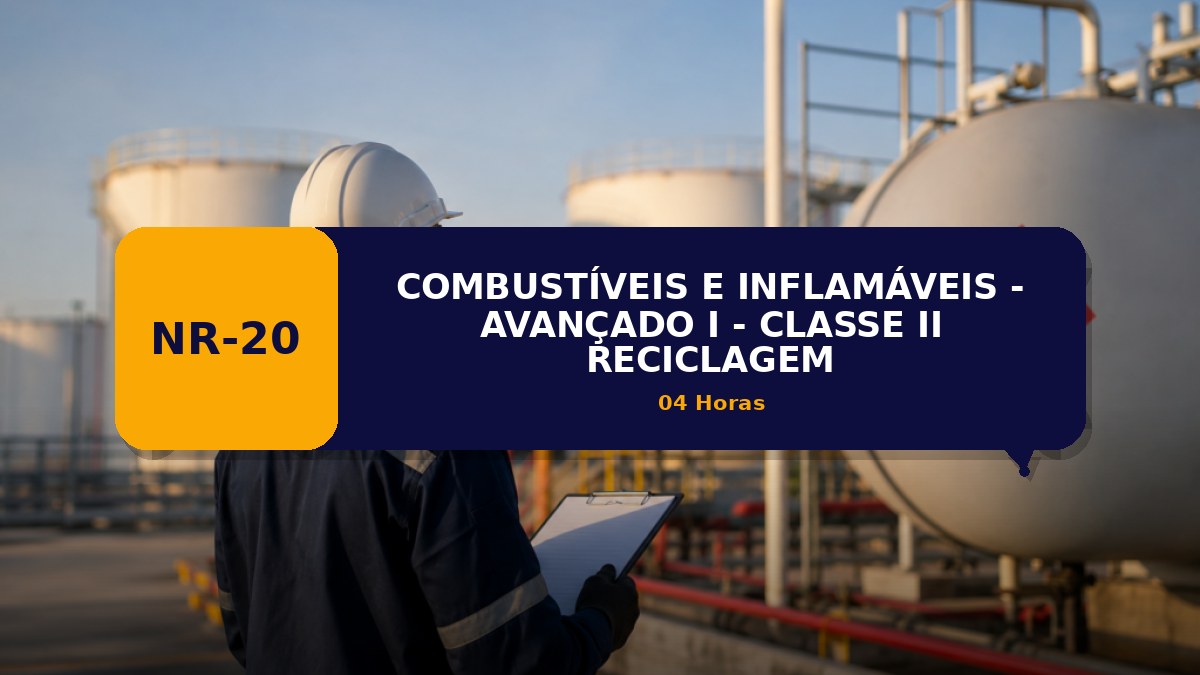 NR 20 - COMBUSTÍVEIS E INFLAMÁVEIS - AVANÇADO I - CLASSE II - RECICLAGEM